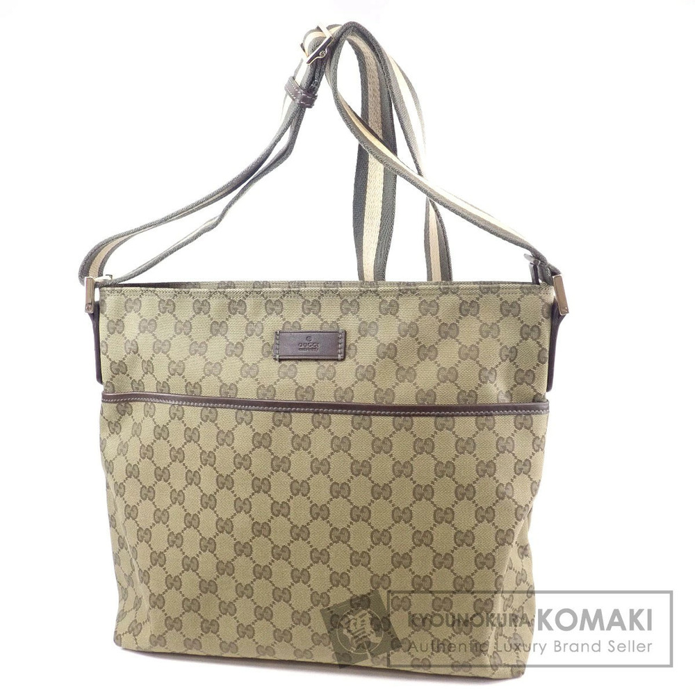 Gucci GG Shoulder Bag Canvas Brown